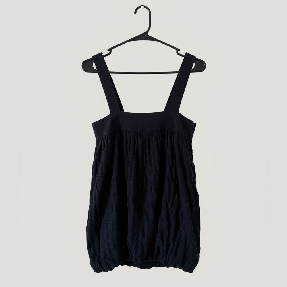 Anthropologie Black Textured Blouse